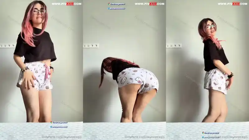 Ayça çağan onlyfans videosunda şortunu indirip götünü açtı göğüslerini gösterdi : türbanlı twitter (HD)