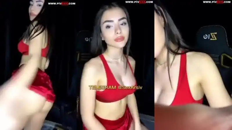 Celine tango kırmızı tanga yayında azdırıyor – Türkçe Altyazılı türbanlı nude