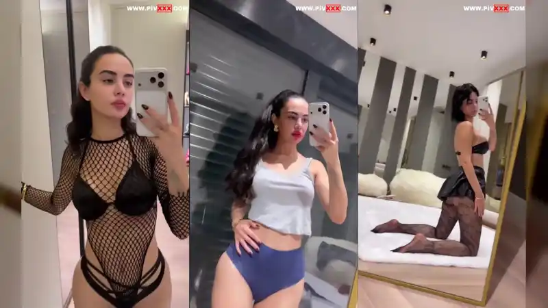 Ece ronay seksi file body ile ayna karşısında poz verip kalçalarını sergiliyor – Sansürsüz türbanlı ifşa