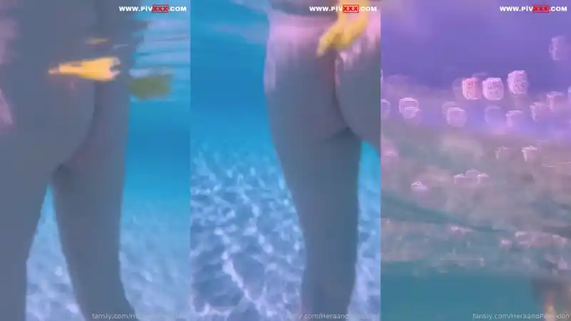 Heraandposeidon su altında çiçekli bikinisini açıp kalçasını gösterdi : türbanlı pornoları (Sansürsüz)