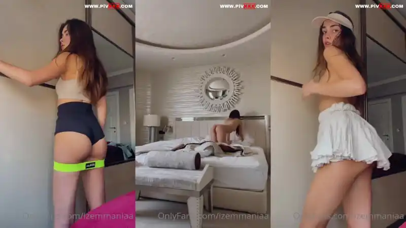 Izemmania onlyfans videosunda yatakta kalçalarını açıp poz veriyor – Yeni 2026 türk ifşa