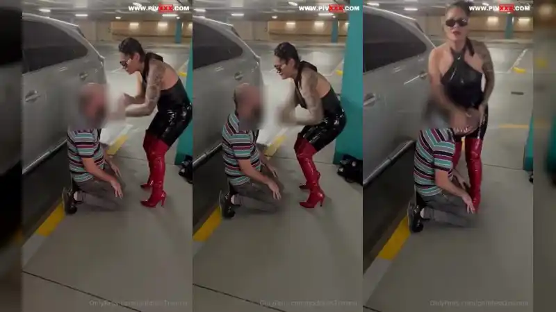 Kapalı otoparkta köle tokatlama | türbanlı sex (Türkçe Altyazılı)