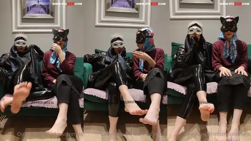 porno türk türbanlı: Aşağılama, ayak fetiş, çift sahibe • mistress tomris [Türkçe Altyazılı]