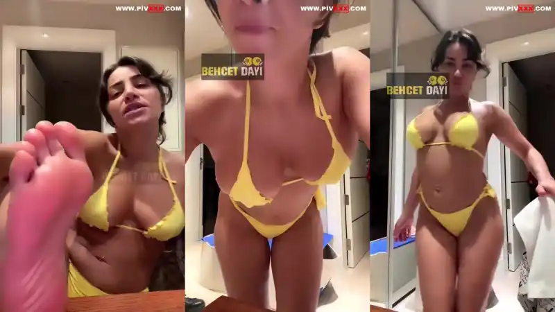 porno türk türbanlı: Serpil cansız sarı bikinisiyle banyoda kıvırtıyor, götünü sallıyor [Bedava]
