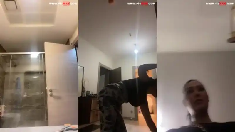sotwe türbanlı: Zemheri tango banyoda kalçalarını açıp twerk yapıyor [Türkçe Altyazılı]