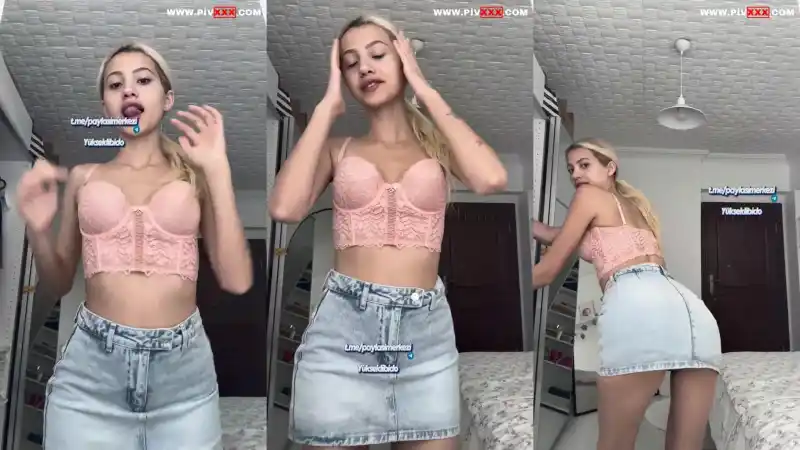 Tango aleyna mini eteğiyle webcamde dil çıkarıp göğüslerini okşuyor – türbanlı sex twitter (HD)