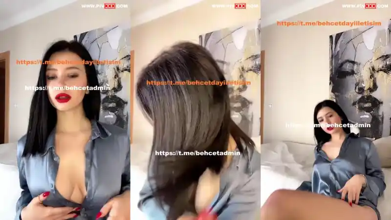 Tango cansın kırmızı rujunu sürmüş meme dekoltesiyle azdırıyor – Bedava türbanlı ifşa