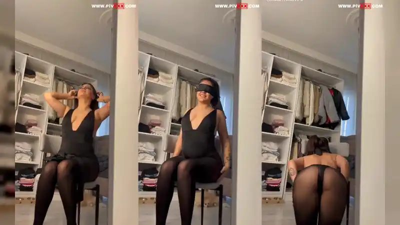 Tango doa blindfold takıp memelerini açıyor ve kıvırıyor – Yeni 2026 türbanlı sikis