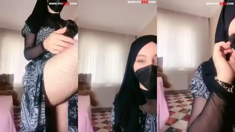 Türbanlı boncuk canlıda elbisesini açıp memelerini gösteriyor – türbanlı porno twitter (HD)