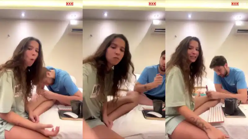 türbanlı ifşa: 1cook1barmaid onlyfans videosunda sevgilisiyle yatakta sohbet edip gülüyor [Bedava]