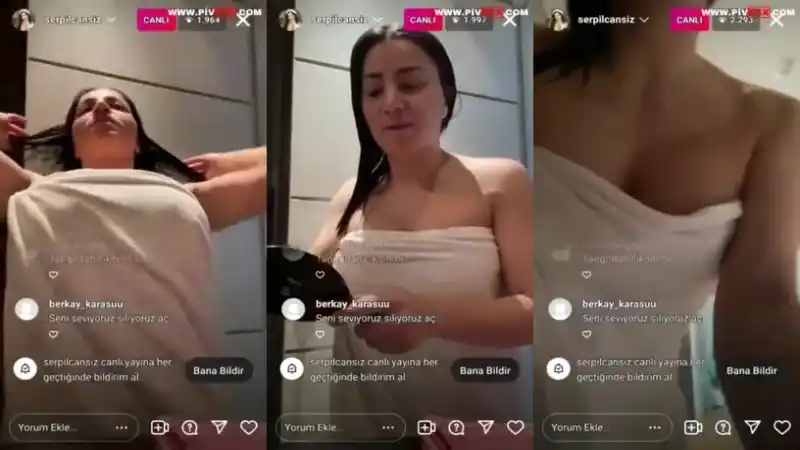 türbanlı ifşa: Serpil cansız canlı yayında havlusunu indirip seksi pozlar veriyor [HD]