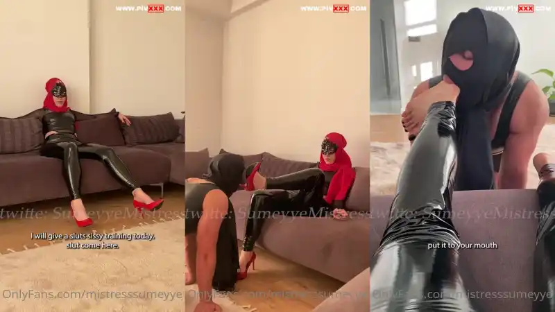 türbanlı kadınlar: I will sell this slut slave after finishing him sissy training [Türkçe Altyazılı]