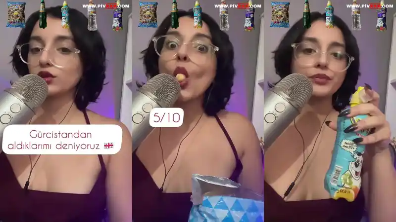 türbanlı porno twitter: Senadeska asmr esmer hatun yiyecekleri tadıp not veriyor [HD]