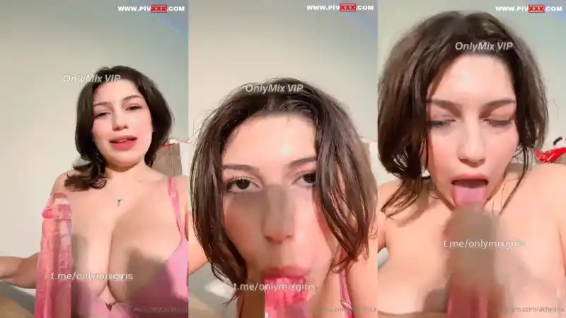 türbanlı pornolar: Athelina onlyfans videosunda pembe dildoyu yalayıp göğüslerine sürdü [Full İzle]