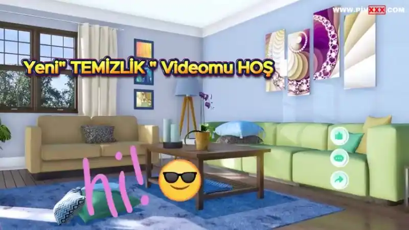 türbanlı seks: Mihriban evde temizlik yaparken kısa şortuyla eğilip kalkıyor [HD]