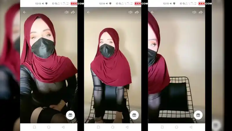 türbanlı sex: Türbanlı boncuk canlı yayında seksi pozlar veriyor [Sansürsüz]