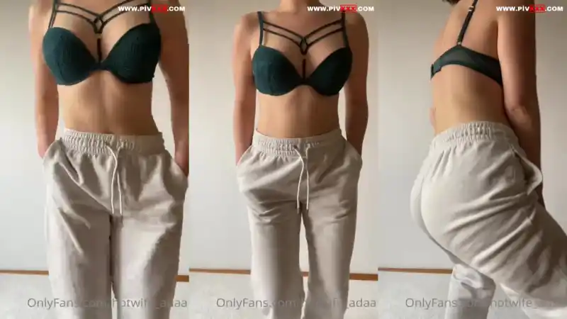 Venera-sy yeşil sütyenle poz verip sweatpants : türbanlı sex (Sansürsüz)